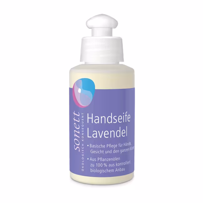 Sonett Prírodné BIO tekuté mydlo na telo, ruky a tvár - Levanduľa, 120 ml