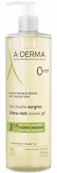 A-DERMA Sprchový gél (Ultra Rich Shower Gél) 500 ml s pumpičkou
