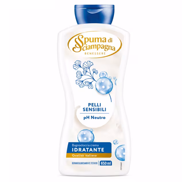 Spuma di Sciampagna Krémový Sprchový gél Pelli Sensibili 650ml