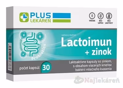 Plus Lekáreň Lactoimun + zinok 30 kapsúl