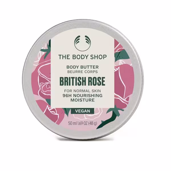 The Body Shop Telové maslo pre normálnu pokožku British Rose (Body Butter) 50 ml