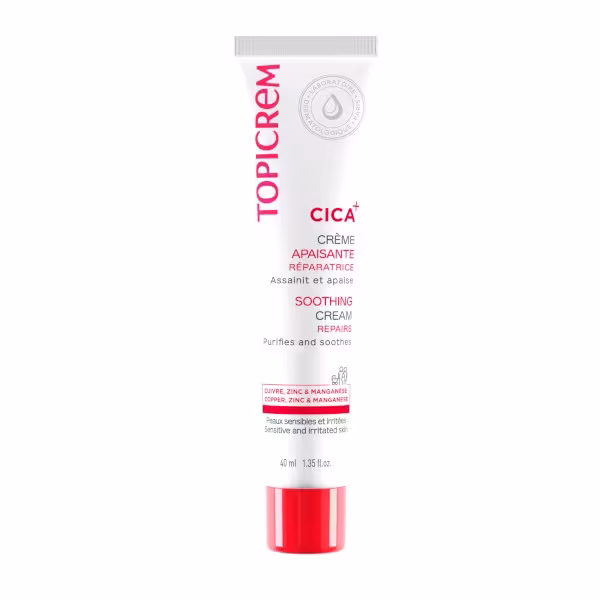 Topicrem Obnovujúci krém pre podráždenú pleť cica (Soothing Cream) 40 ml