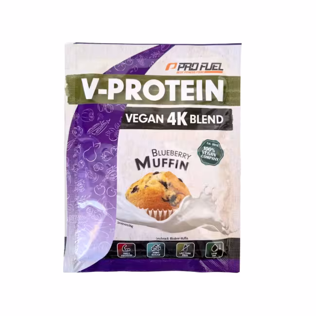 ProFuel V-PROTEIN 4K BLEND - vzorka Čučoriedkový muffin, 30 g
