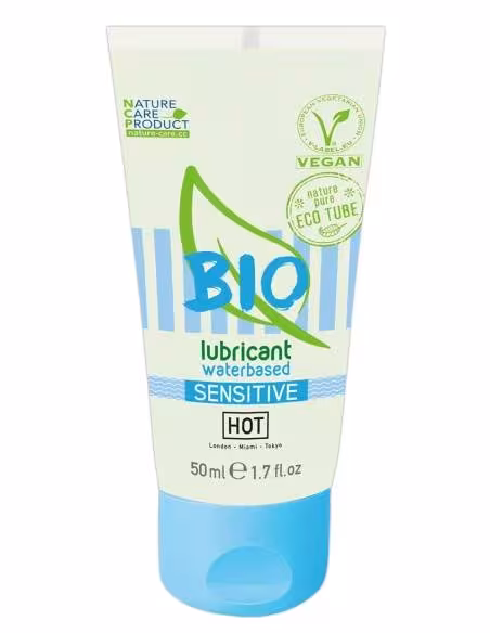 HOT Bio Sensitive - lubrikant na vodnej báze - vegánsky - 50ml