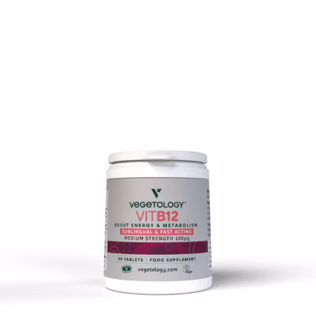 Vegetology Vitamín B12 pod jazyk, 100µg 60 tabliet