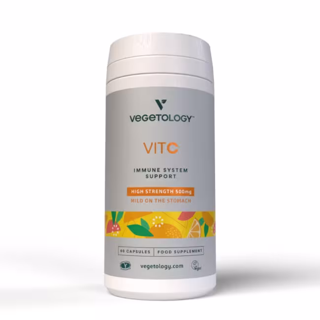 Vegetology Vitamín C 500mg a bioflavonoidy na podporu imunity, 60 kapsúl