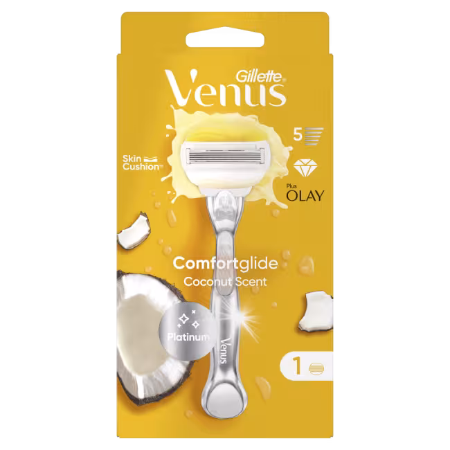 GILLETTE Venus Platinum Coconut Strojček + Náhradná hlavica 1 kus