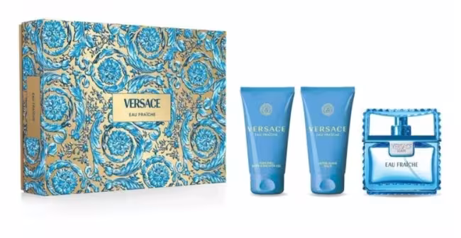 Versace Eau Fraiche Man - EDT 50 ml + sprchový gél 50 ml + balzam po holení 50 ml