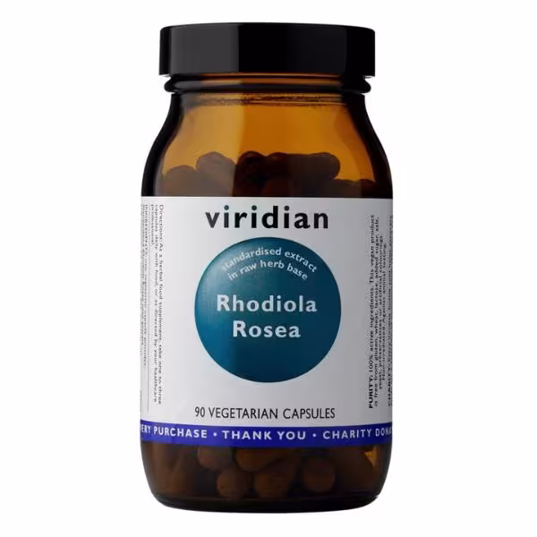 Viridian Rhodiola Rosea (rozchodnica ružová), 90 kapsúl