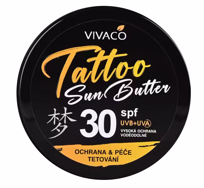 Vivaco Opaľovacie maslo na tetovanie SPF 30 - Coral friendly 100 ml