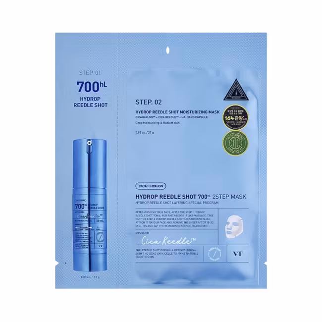 VT Cosmetics Pleťová maska Hydrop Reedle Shot 700 hl Sheet Mask 1,5 g + 27 g