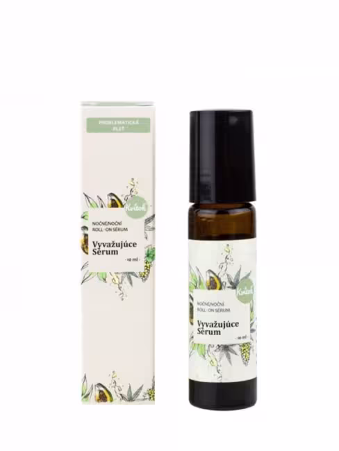 Vyvažujúce nočné sérum pre mastnú/problematickú pleť KVITOK 10 ml