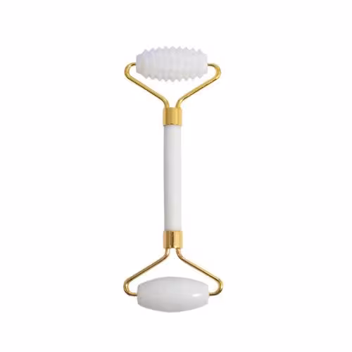 Venoc White Marble Acupressure Roller masážny valček na tvár 1 ks