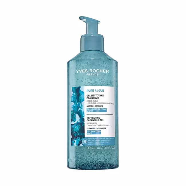 YVES ROCHER Pure Algue Svieži čistiaci gél 390 ml