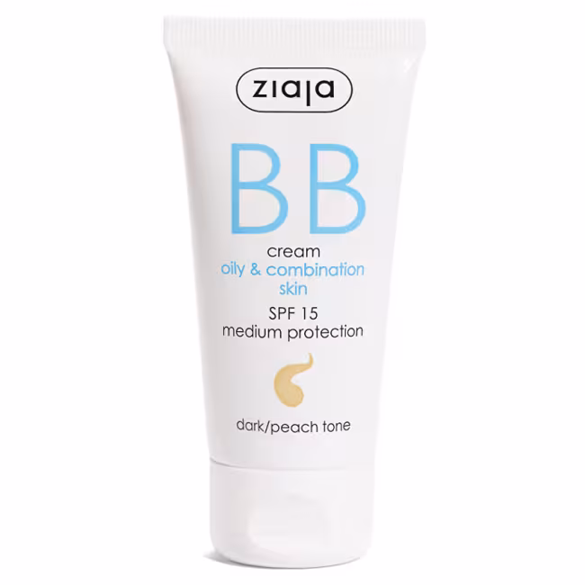 ZIAJA BB krém pre mastnú a zmiešanú pleť SPF 15 Dark/Peach Tone 50 ml