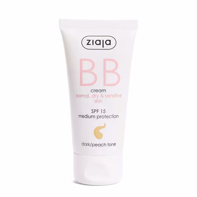 Ziaja BB krém pre normálnu, suchú a citlivú pleť SPF 15 Dark/Peach Tone (BB Cream) 50 ml