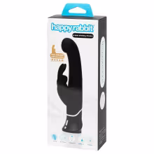 Happyrabbit - vibrátor na bod G s klitoriálnym stimulátorom - nabíjateľný