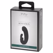 Fifty Shades of Grey - vibrátor s dráždičom klitorisu - čierny