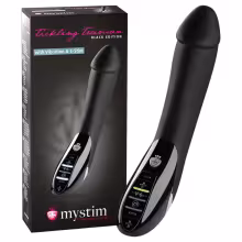 mystim - elektro stimulátor vibrátor - čierny
