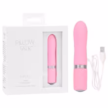 Pillow Talk Flirty - vibrátor tyčový nabíjateľný - ružový