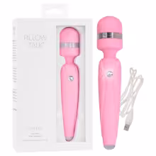 Pillow Talk Cheeky Wand - akumulátorový masážny vibrátor (ružový)