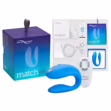 We-Vibe Match - párový vibrátor - vodotesný, nabíjateľný - modrý