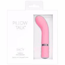 Pillow Talk Racy - akumulátorový, úzky G‑bodový vibrátor (ružový)