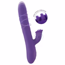 Smile Pearl - vibrátor s perličkami - fialový