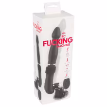 You2Toys - strojný vibrátor na diaľkové ovládanie - čierny - nabíjateľný