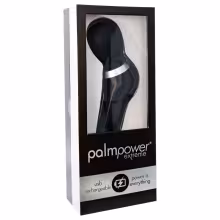 PalmPower Extreme - masážny vibrátor na batériu - čierny
