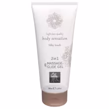 HOT - Shiatsu 2v1 Silky touch - hodvábny masážny lubrikant (200 ml)