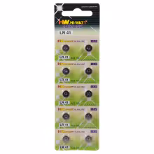 Alkalické gombíkové batérie LR41 1,5 V – 10 ks