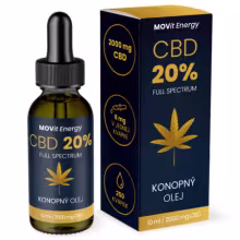 MOVit CBD 20% full spectrum konopný olej 10 ml