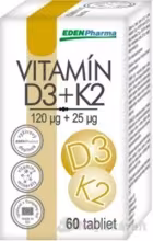 EdenPharma Vitamín D3 + K2 60 tabliet