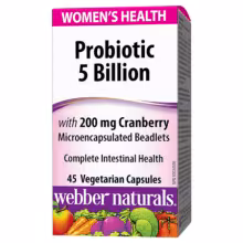 Webber Naturals Probiotic 5 miliárd pre ženy 45 kapsúl