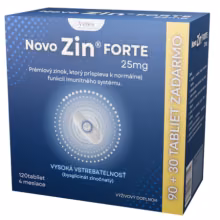 NOVO Zin forte 25 mg 90 + 30 kapsúl zadarmo