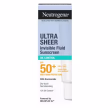 Neutrogena Ultra Sheer Oil Control SPF 50+ neviditeľný opaľovací fluid 50 ml