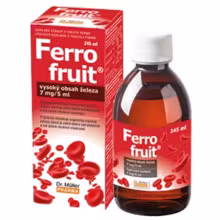 Dr. Müller FERRO FRUIT Sirup s vysokým obsahom železa 245 ml