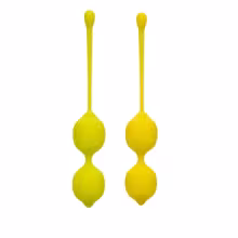 Sada vaginálnych činiek CalExotic LEMON SQUEEZE RELAX žltá