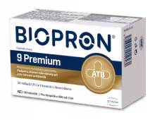 Biopron Premium probiotiká a prebiotiká pri a po užívaní antibiotík 60 toboliek