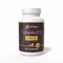 Vitamín D3 1000 IU - 110 softgelových kapsúl - Herbatica