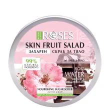 2v1 Cukrový peeling jogurt, ružová voda a čokoláda FRUIT SALAD 200 ml - NATURE OF AGIVA