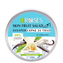 2v1 Cukrový peeling s vanilkou FRUIT SALAD 200 ml - NATURE OF AGIVA