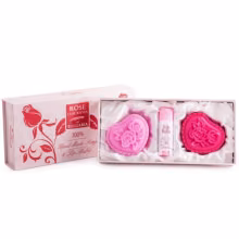 Darčekový set 2x mydlo a balzam na pery Rose Luxurious of Bulgaria
