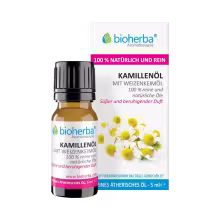100 % čistý a prírodný olej z harmančeka s pšeničnými klíčkami – 5 ml – Bioherba