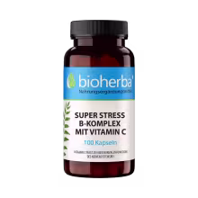 Super Stress – B-komplex s vitamínom C – 100 kapsúl – Bioherba