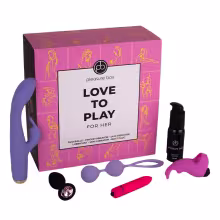 Darčeková sada pre ženy Dream Toys Pleasure Box LOVE TO PLAY ružová