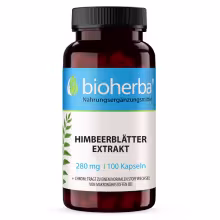 Malinové listy extrakt 280 mg - 100 kapsúl - Bioherba