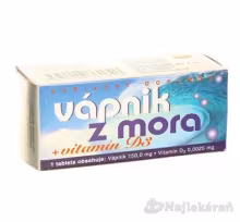 Naturvita Vápník z moře + Vitamín D3 60 tabliet