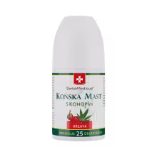 Konská masť s konope hrejivá ROLL-ON - 90 ml - SwissMedicus